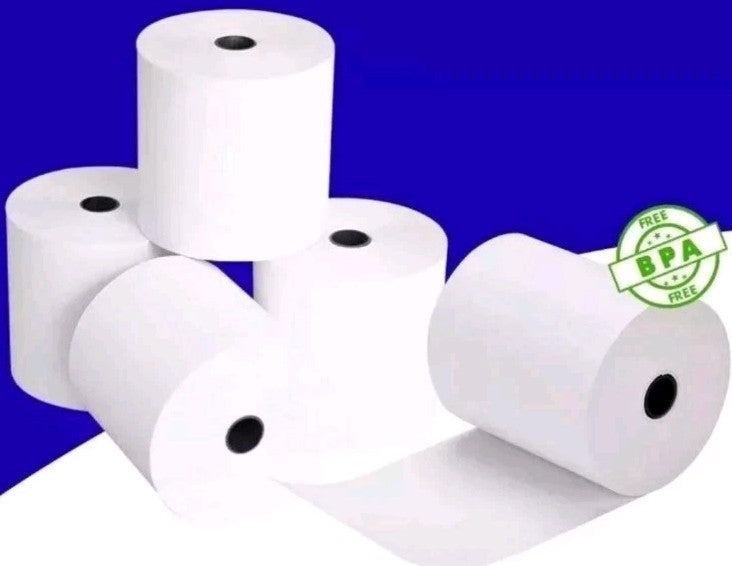 80x80mm Thermal POS Receipt Paper – 100 Rolls BPA-Free & FSC Certified