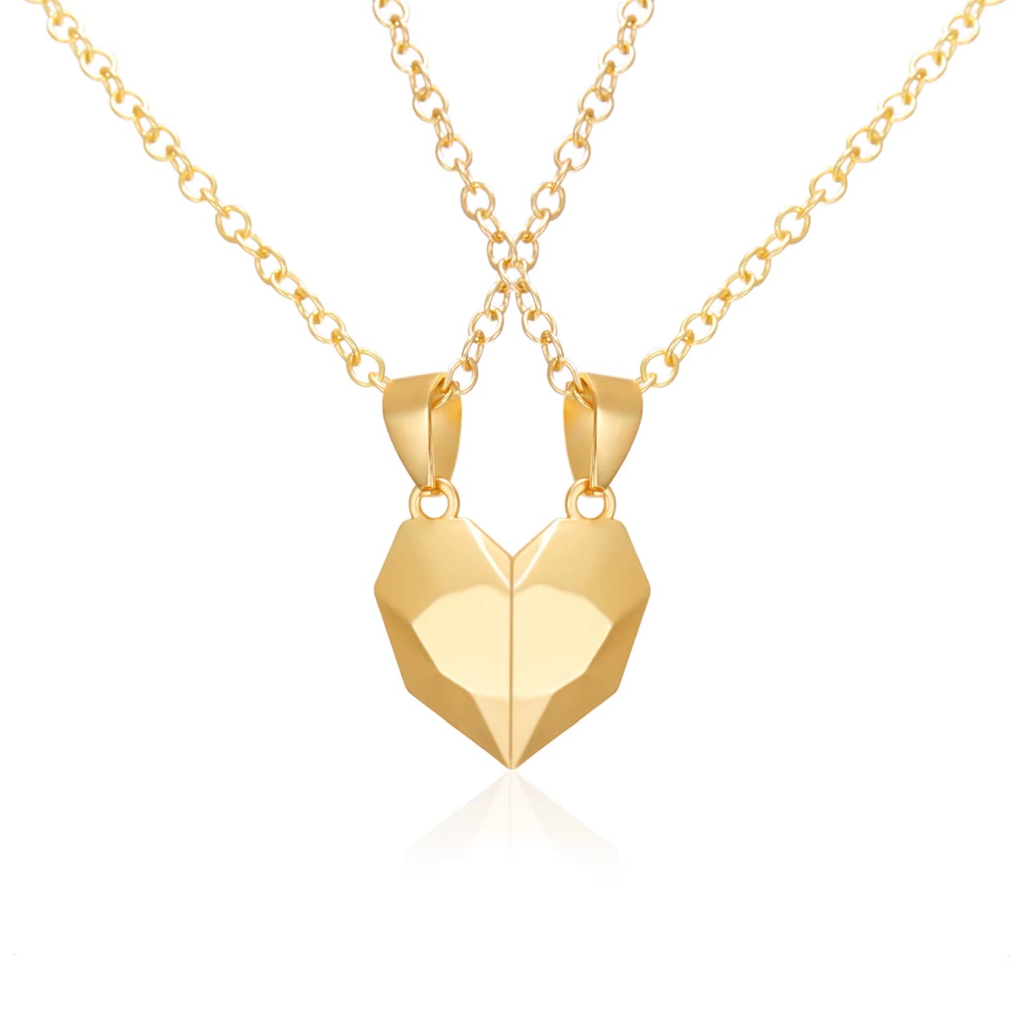 Magnetic Heart Couple Necklace Valentine Gift
