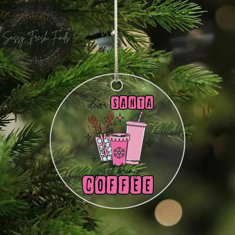 Christmas Ornaments, Acrylic Ornaments, Christmas Decor