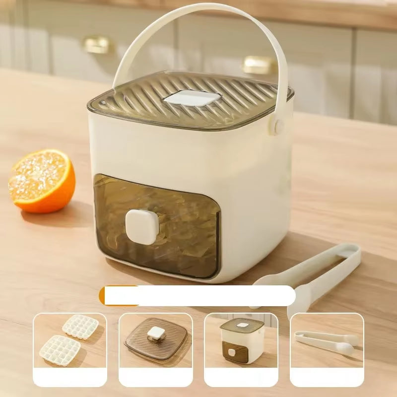48-Grid Ice Cube Tray with One-Touch Release | Reusable Ice Maker for Freezer & Drinks