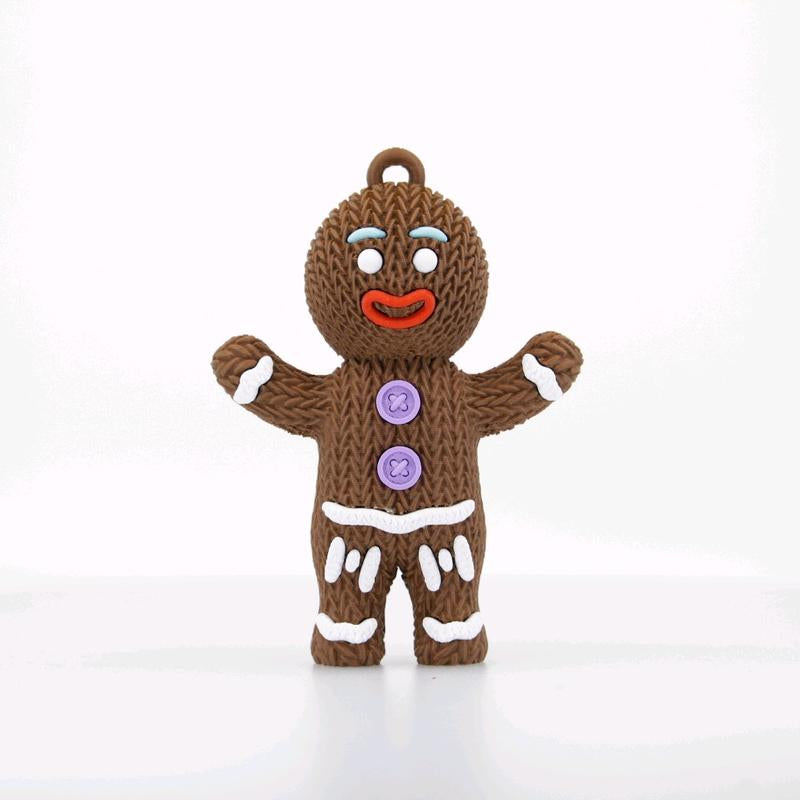 Knitted Gingerbread Man 3D Print Christmas Decor