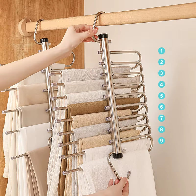  Multi-Layer Pants Hanger – Closet Space Saver