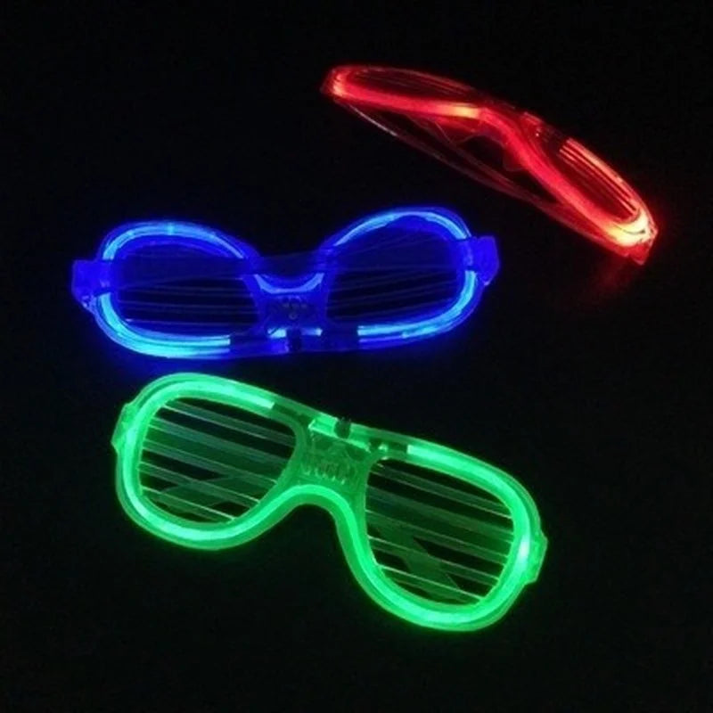 LED Flashing Party Glasses – Bright Light-Up Sunglasses for Rave, DJ, Birthday & Costume Fun