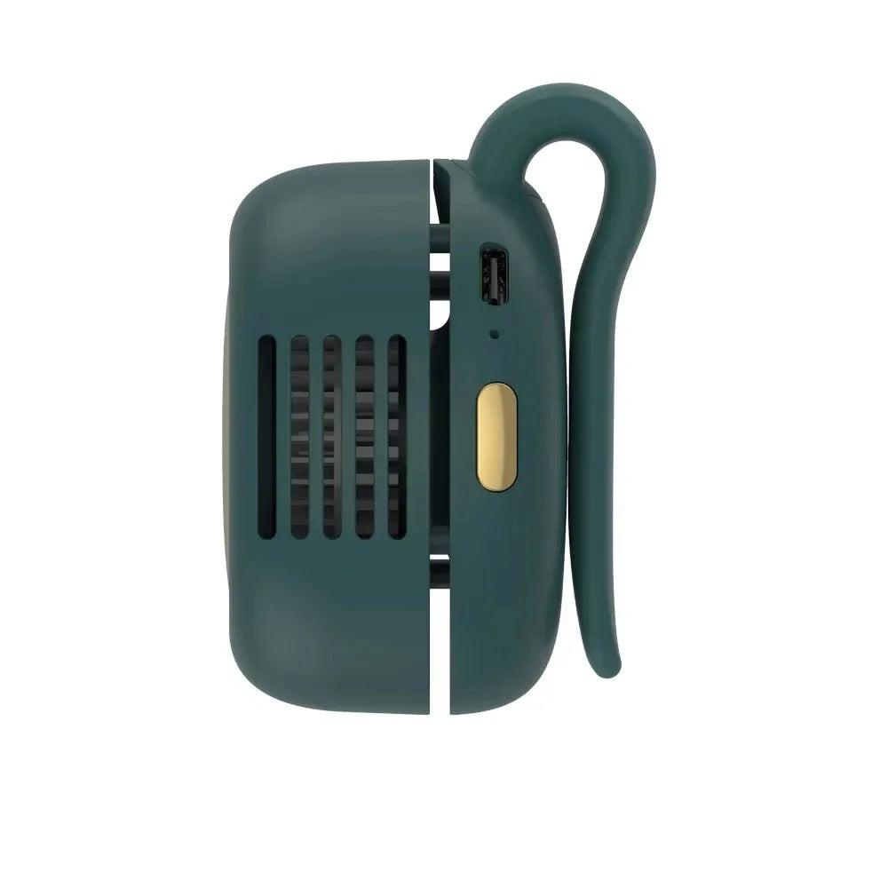 Outdoor Ventilation Mini Portable Fan Handheld Rechargeable Bladeless Electric Fan Clip Waist Fan Suitable for Desktop Small Fan