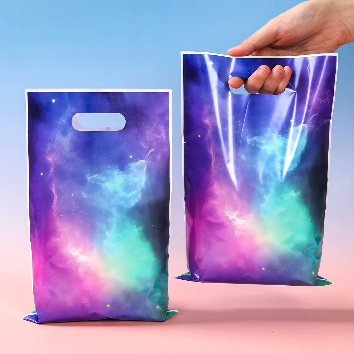 Galaxy Party Gift Bags – Outer Space Candy Treat Bags for Kids Birthday, Baby Shower & Party Favors