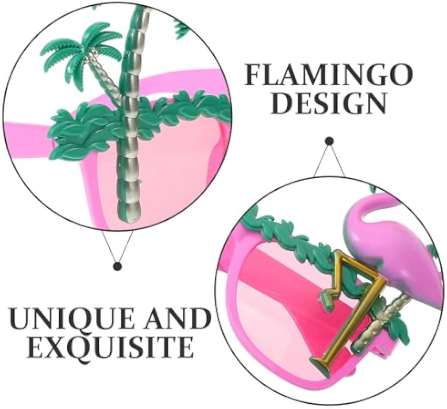 Hawaiian Luau Party Glasses – Funny Sunglasses & Photo Props for Summer Beach or Pool Birthday Decor