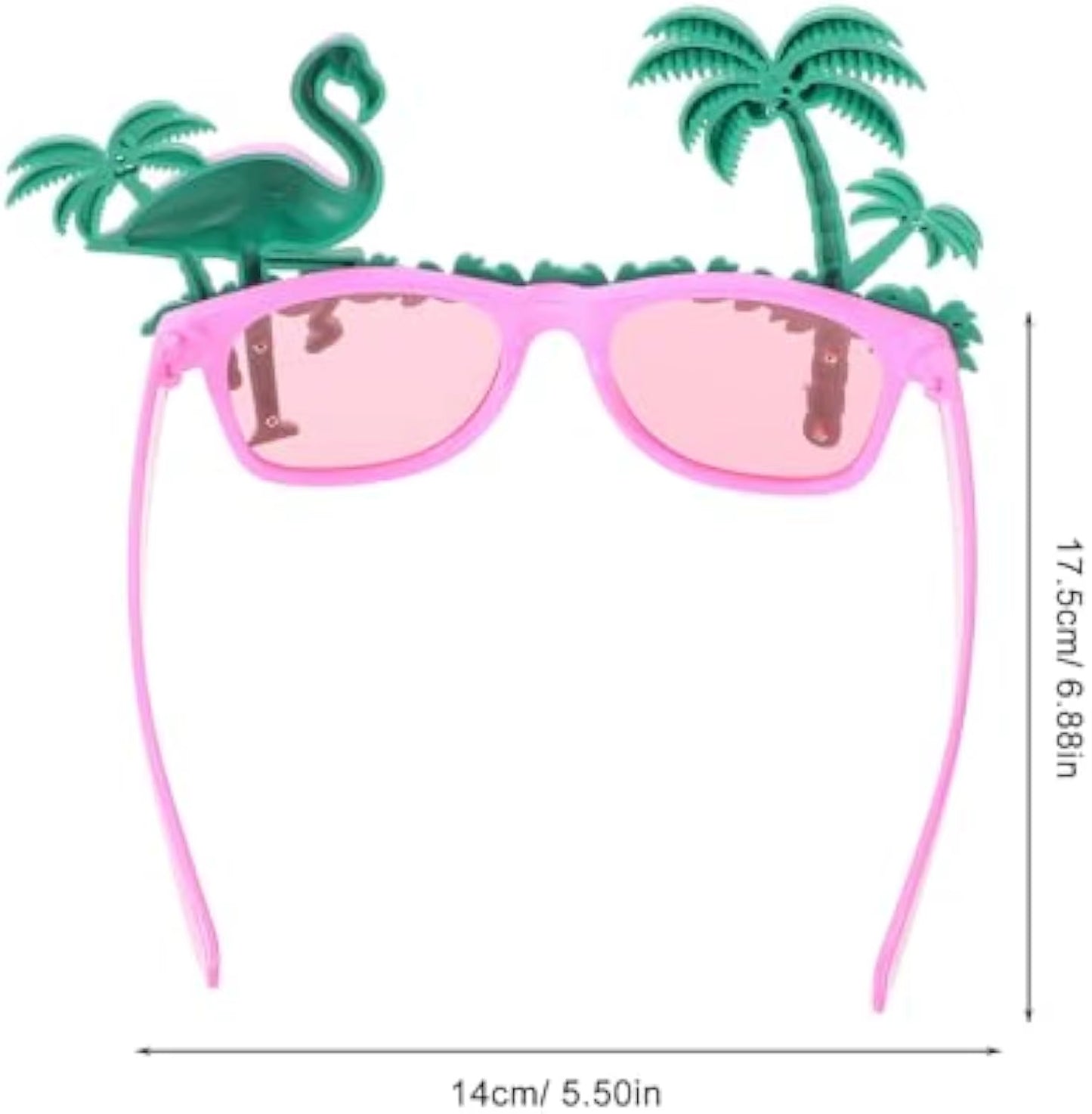 Hawaiian Luau Party Glasses – Funny Sunglasses & Photo Props for Summer Beach or Pool Birthday Decor