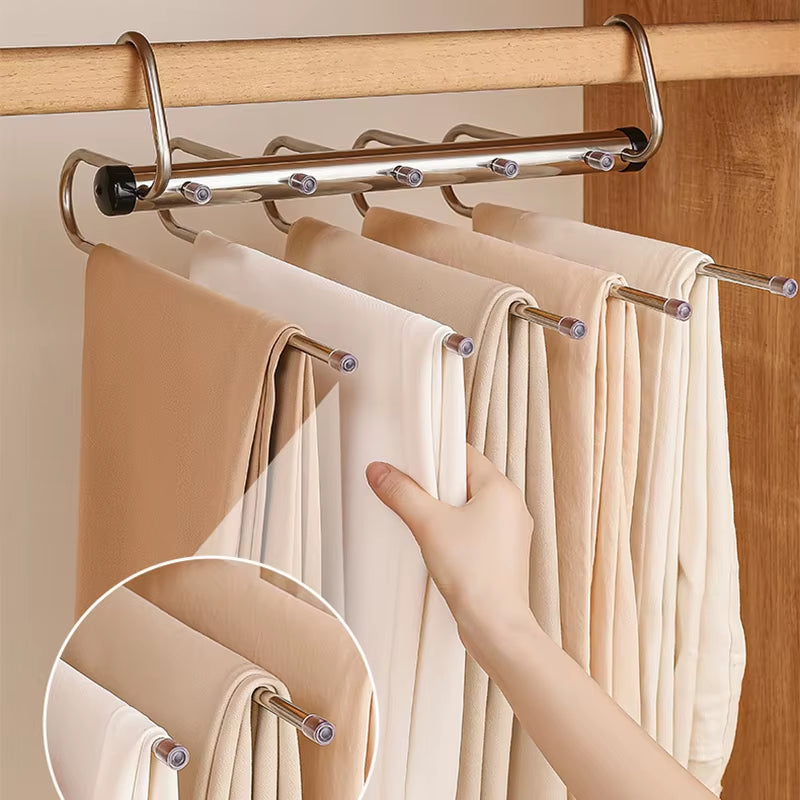  Multi-Layer Pants Hanger – Closet Space Saver