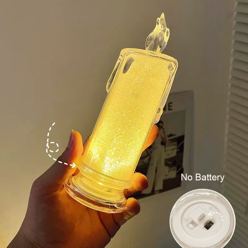 Crystal Rose LED Table Lamp – Ambient Light for Wedding & Decor