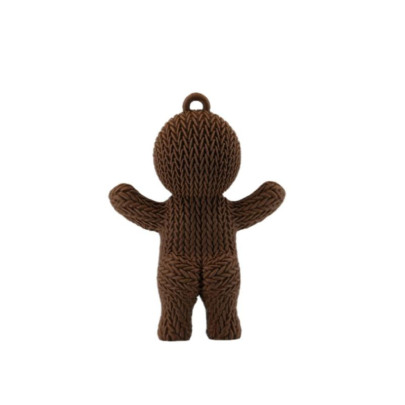 Knitted Gingerbread Man 3D Print Christmas Decor
