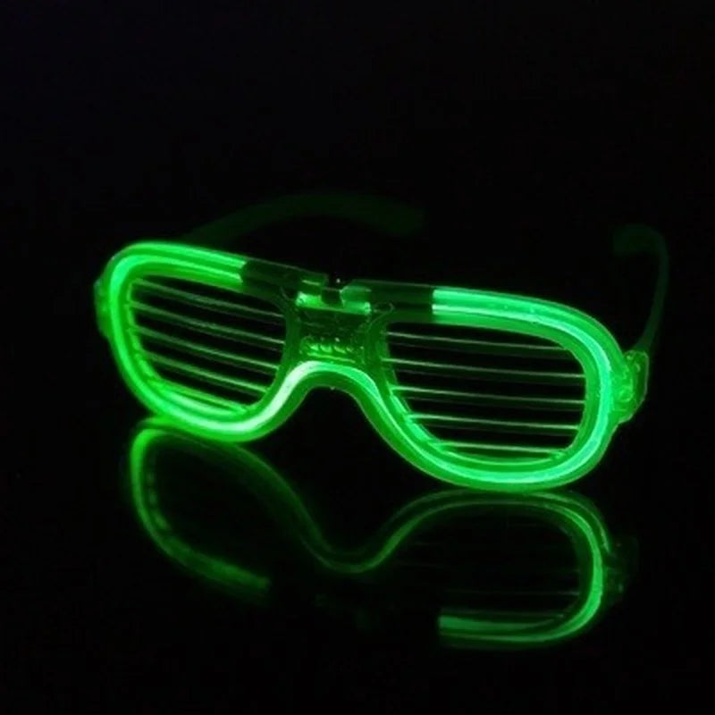LED Flashing Party Glasses – Bright Light-Up Sunglasses for Rave, DJ, Birthday & Costume Fun