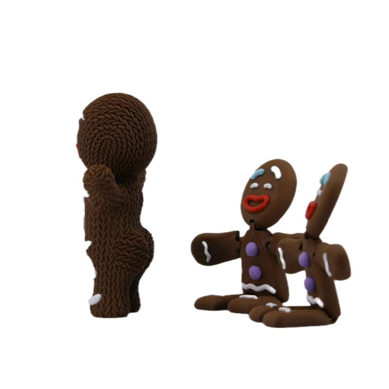 Knitted Gingerbread Man 3D Print Christmas Decor