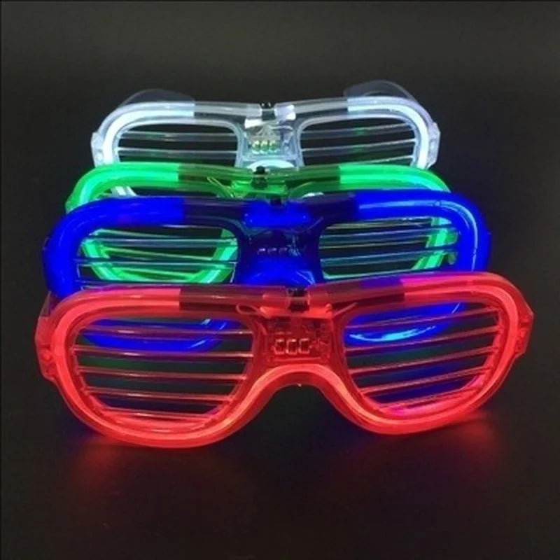 LED Flashing Party Glasses – Bright Light-Up Sunglasses for Rave, DJ, Birthday & Costume Fun