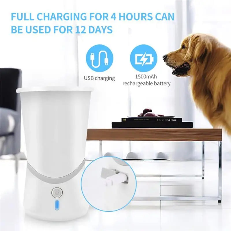 Automatic Dog Paws Cleaner Pet Foot Washer Cup Portable Paw Cleaner for Small and Medium-Sized Dogs Silicone Dogs Cleaner Paw