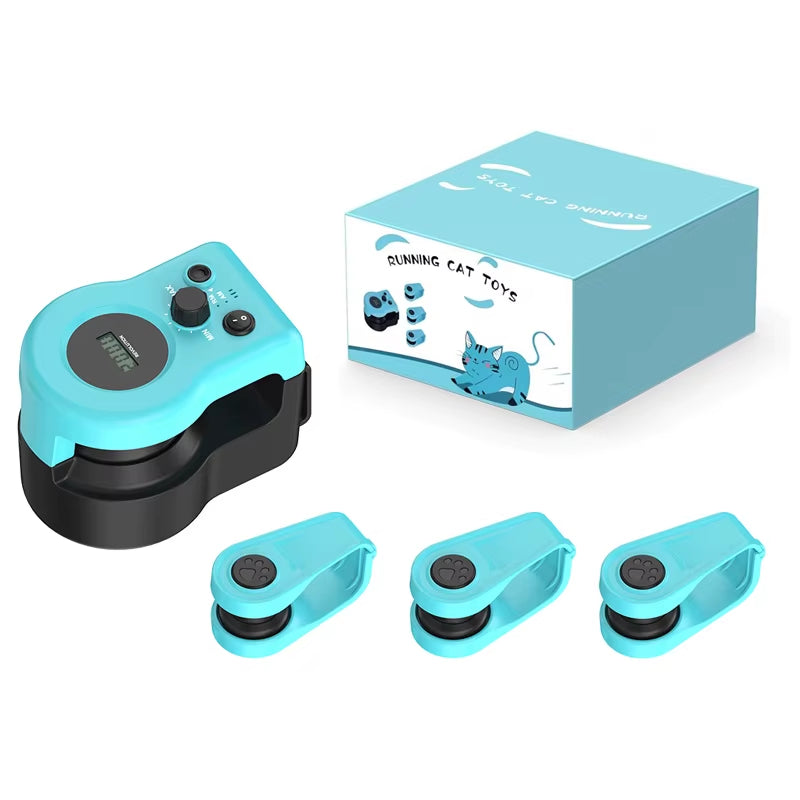 Cat Toys for Indoor Cats Interactive Cat Toy Wheel Exerciser New Cat Treadmill for Indoor Adjustable Speed Simulated Hunting Toy