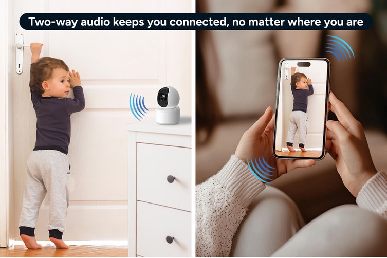 Smarterhome™ 4MP PTZ Motion Tracking Security Camera
