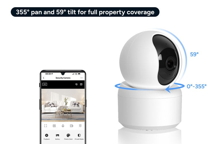 Smarterhome™ 4MP PTZ Motion Tracking Security Camera