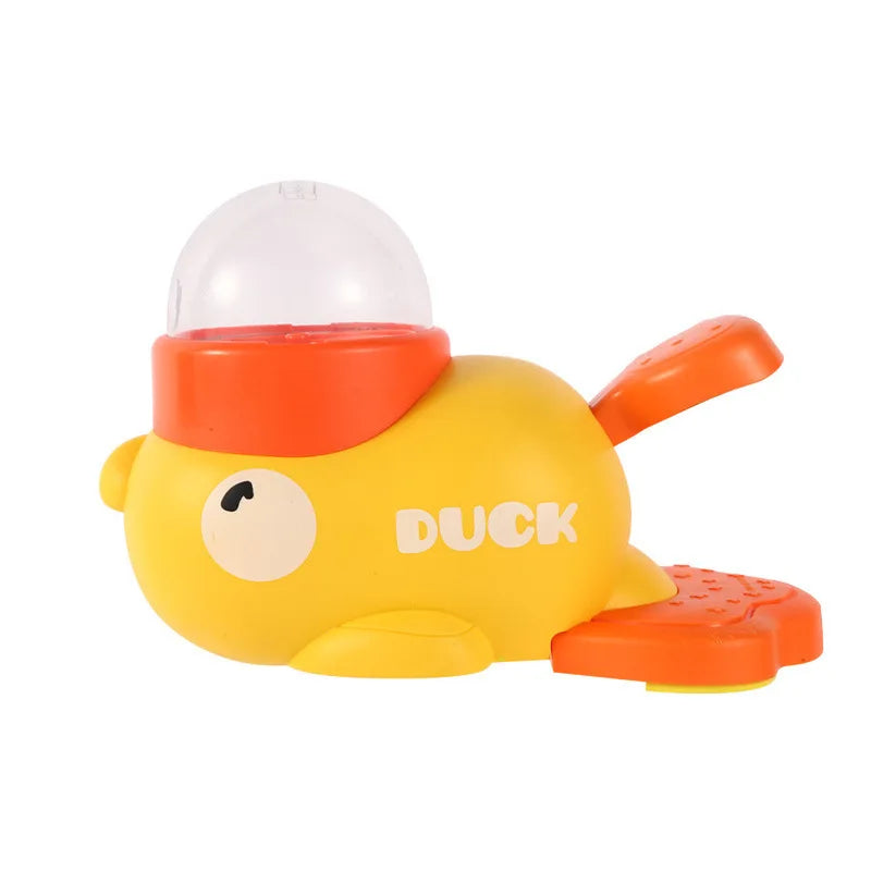 Cartoon Duck Design Pet Snack Puzzle Feeder - Anti-Slip Automatic Dog and Cat Food Dispenser Toy