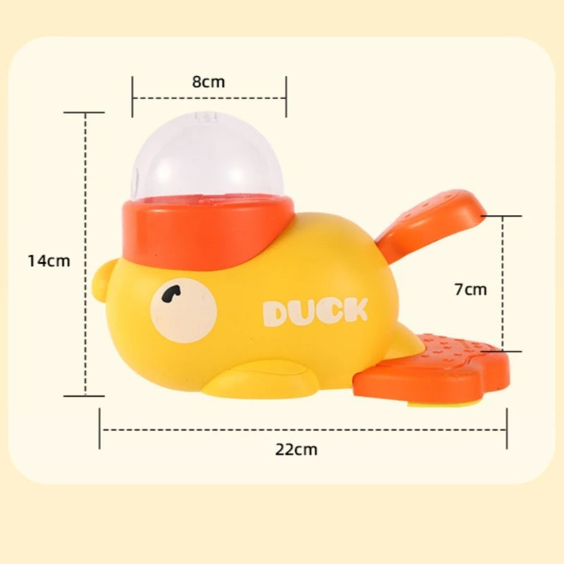 Cartoon Duck Design Pet Snack Puzzle Feeder - Anti-Slip Automatic Dog and Cat Food Dispenser Toy