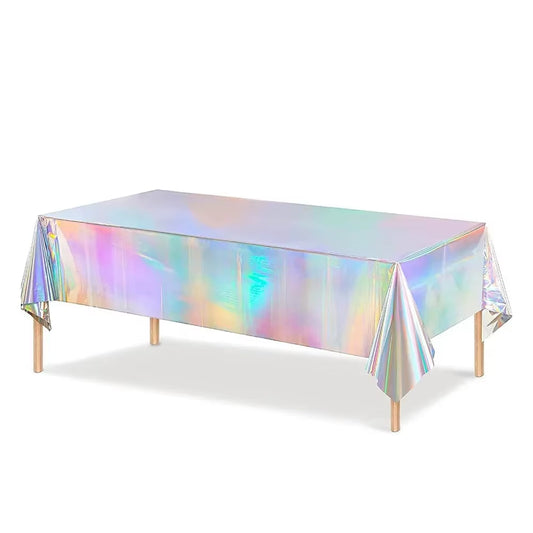 Festive Birthday Party Tablecloth – 137x274cm Colorful Disposable Cover for Home & Event Decor