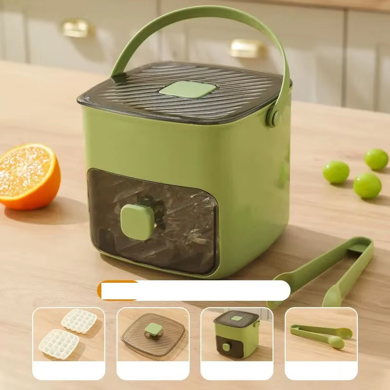 48-Grid Ice Cube Tray with One-Touch Release | Reusable Ice Maker for Freezer & Drinks