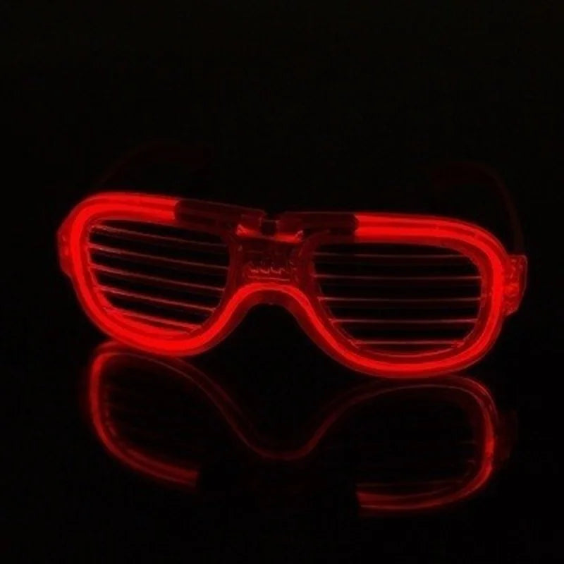 LED Flashing Party Glasses – Bright Light-Up Sunglasses for Rave, DJ, Birthday & Costume Fun