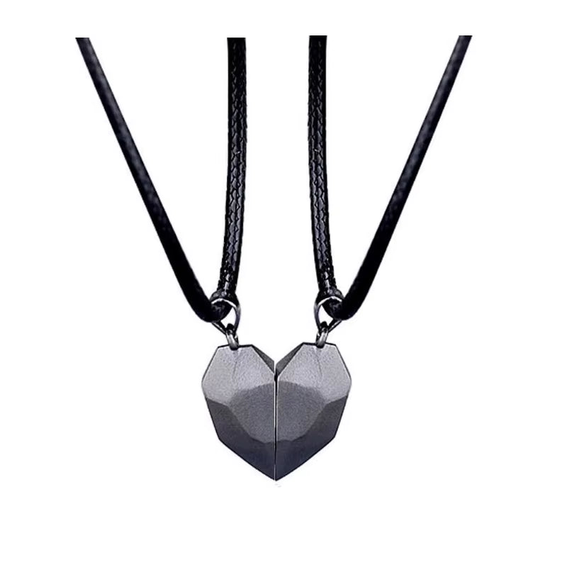 Magnetic Heart Couple Necklace Valentine Gift