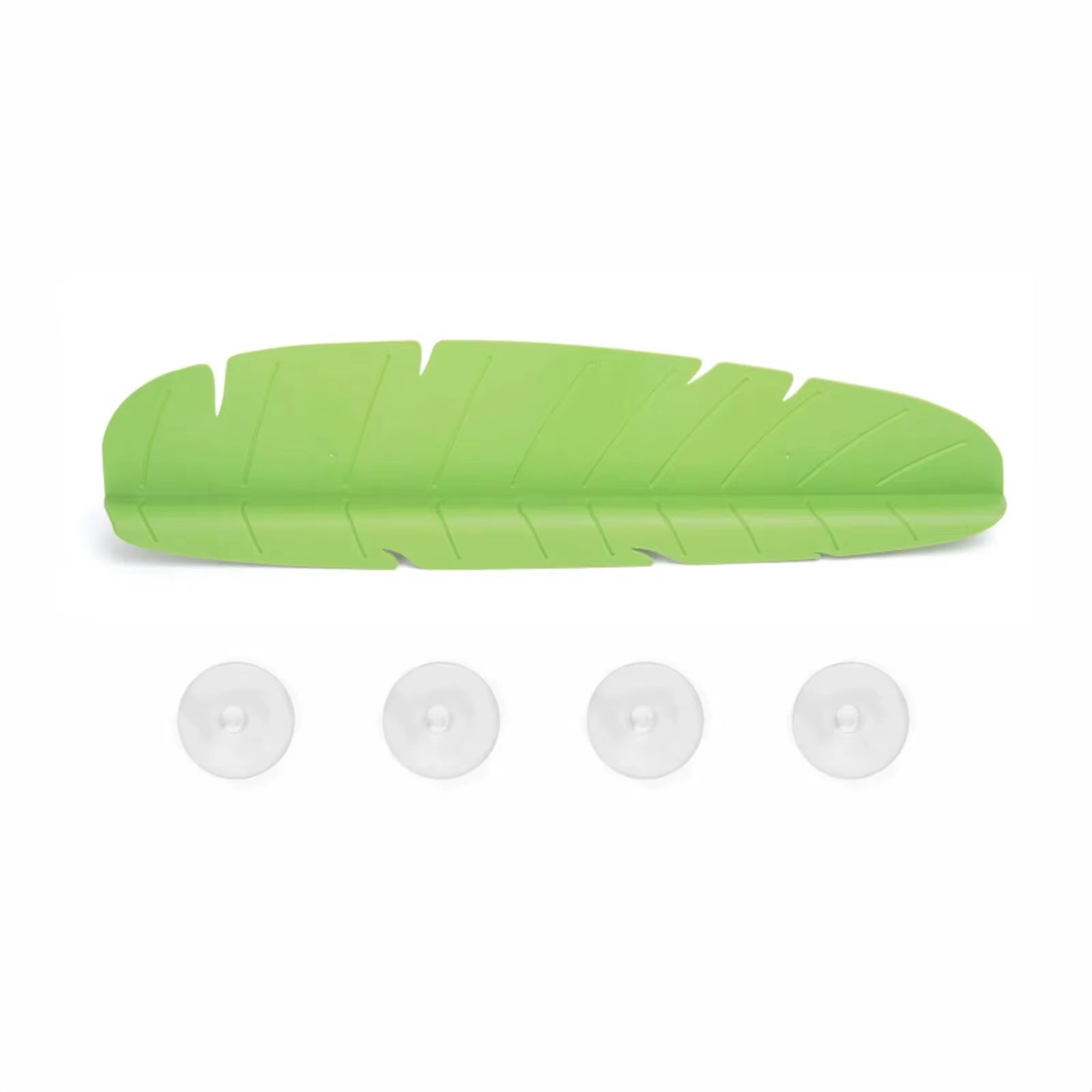 Kitchen Sink Water Guards Soft Banana Leaf Shape Water Sink Flap Block with Suckers Oil-Proof Proof Sink Access