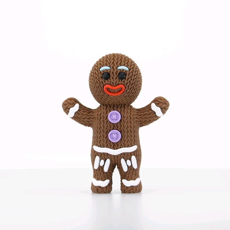 Knitted Gingerbread Man 3D Print Christmas Decor