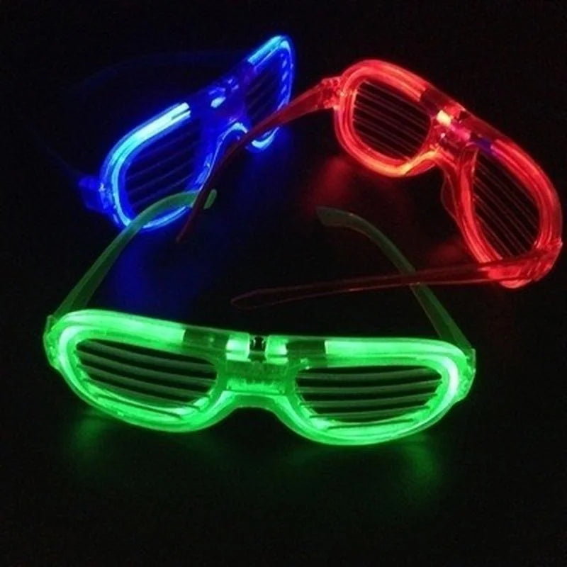 LED Flashing Party Glasses – Bright Light-Up Sunglasses for Rave, DJ, Birthday & Costume Fun