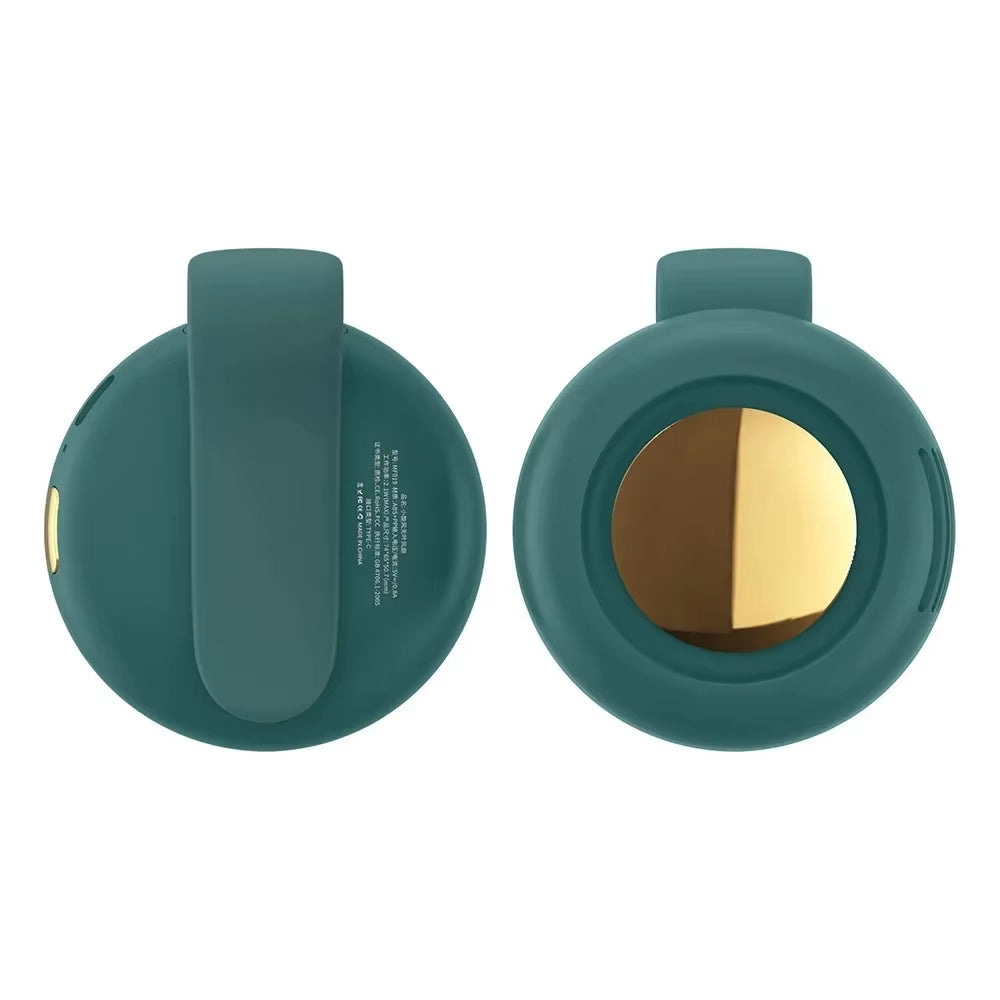 Outdoor Ventilation Mini Portable Fan Handheld Rechargeable Bladeless Electric Fan Clip Waist Fan Suitable for Desktop Small Fan