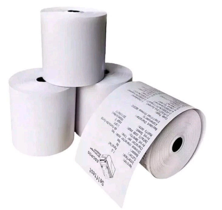 80x80mm Thermal POS Receipt Paper – 100 Rolls BPA-Free & FSC Certified 